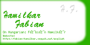 hamilkar fabian business card